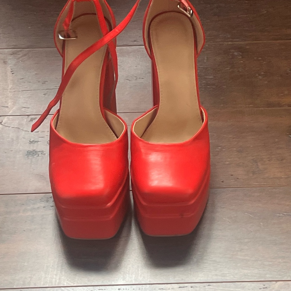 Target Red Platform Heels